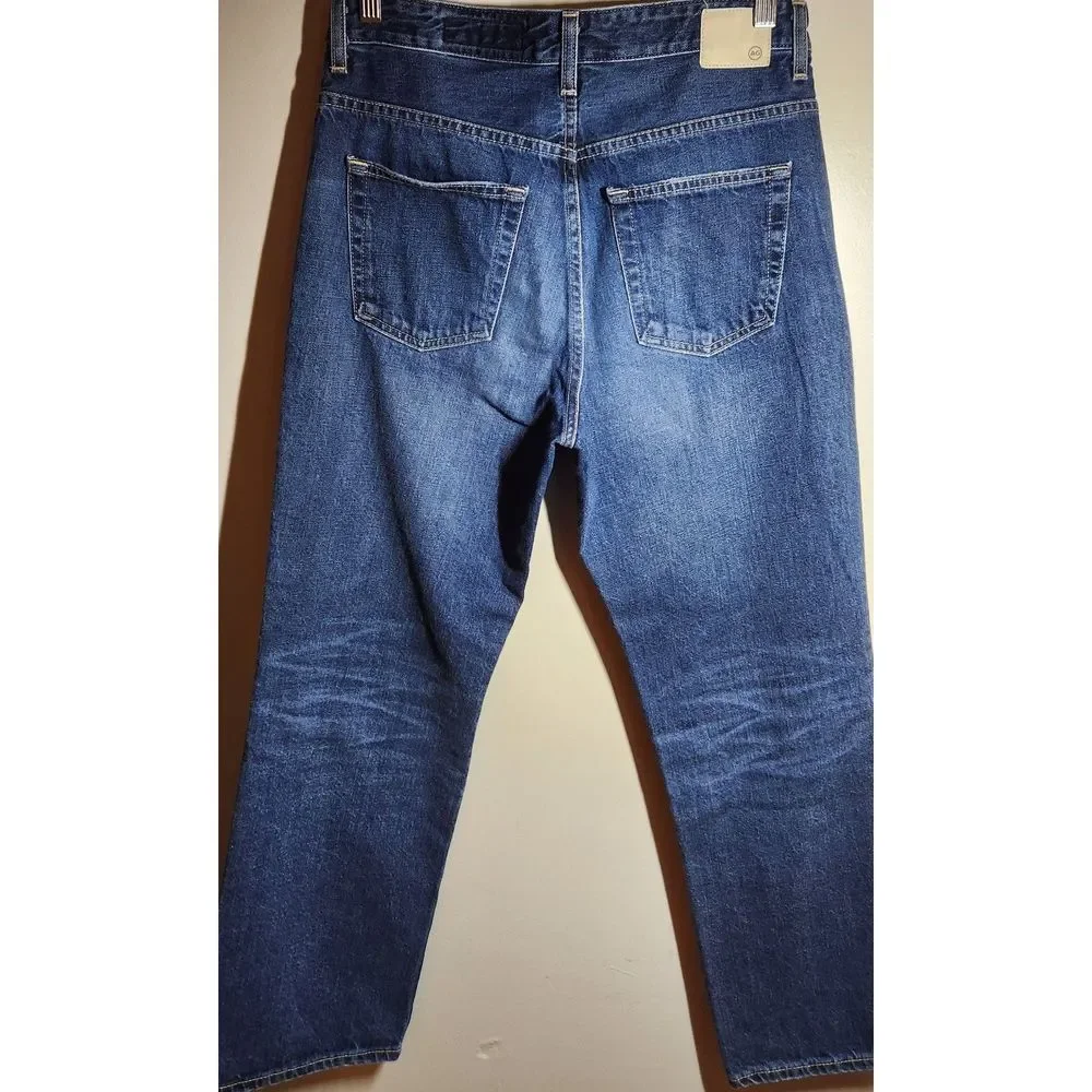 AG Adriano Goldschmied Women's High Rise Jeans in Dark Blue - Picture 4 of 16